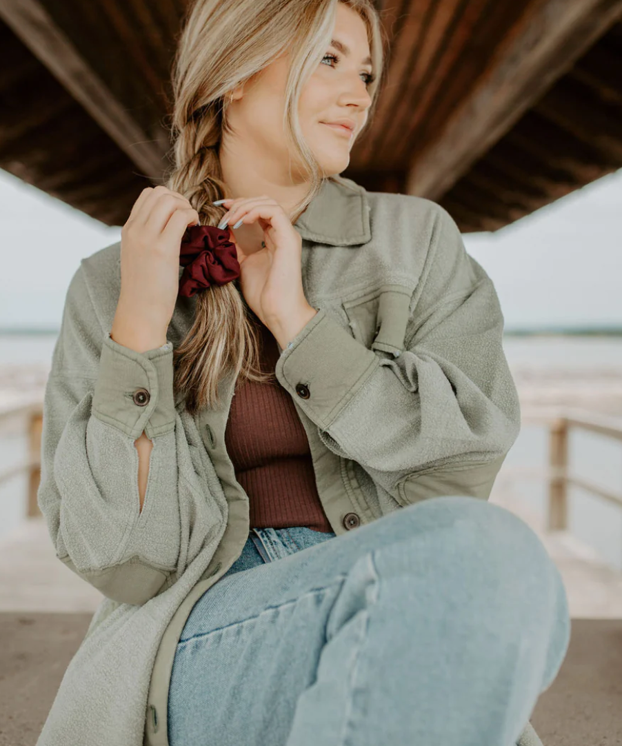 Burgundy Scrunchie