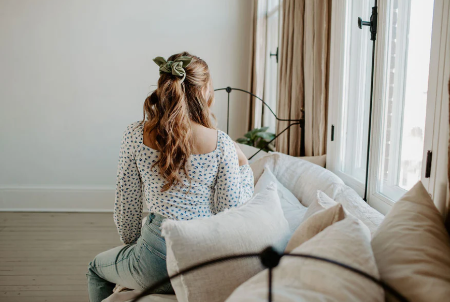 Lemongrass Bow Scrunchie