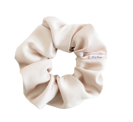 Champagne Satin Scrunchie