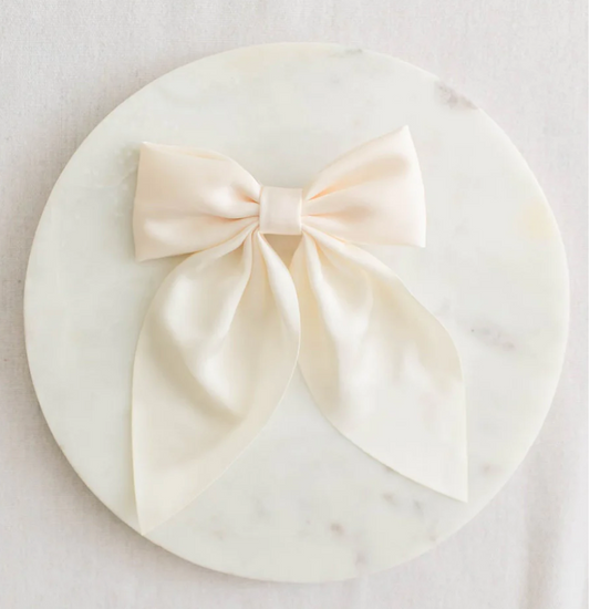 Ivory Satin Bow