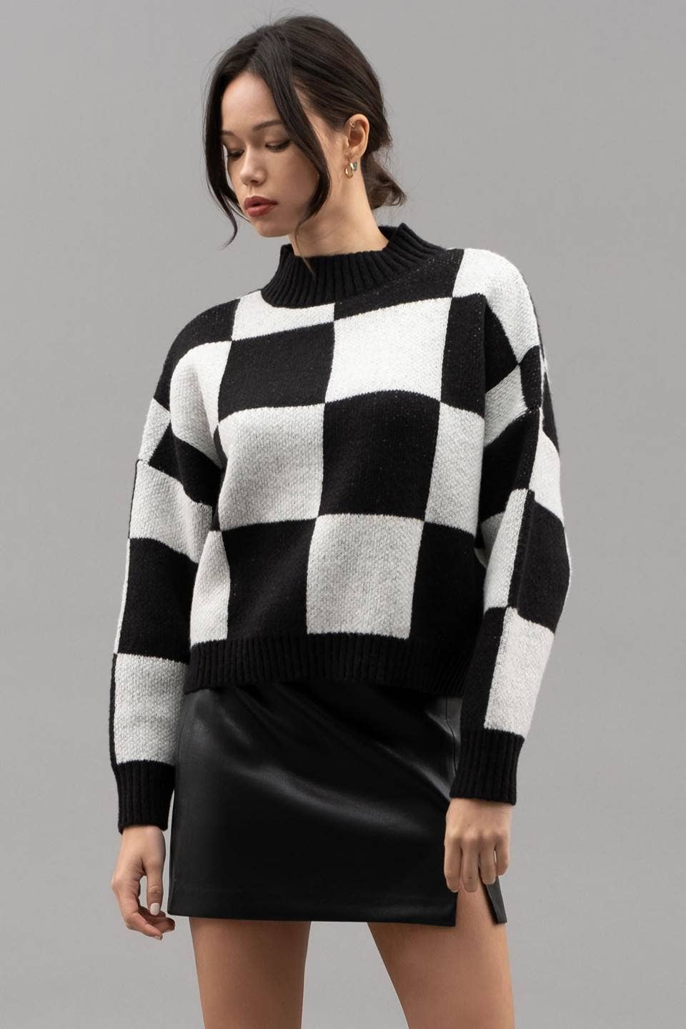 Lennon Checkered Sweater