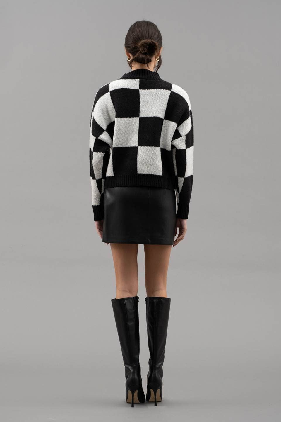 Lennon Checkered Sweater