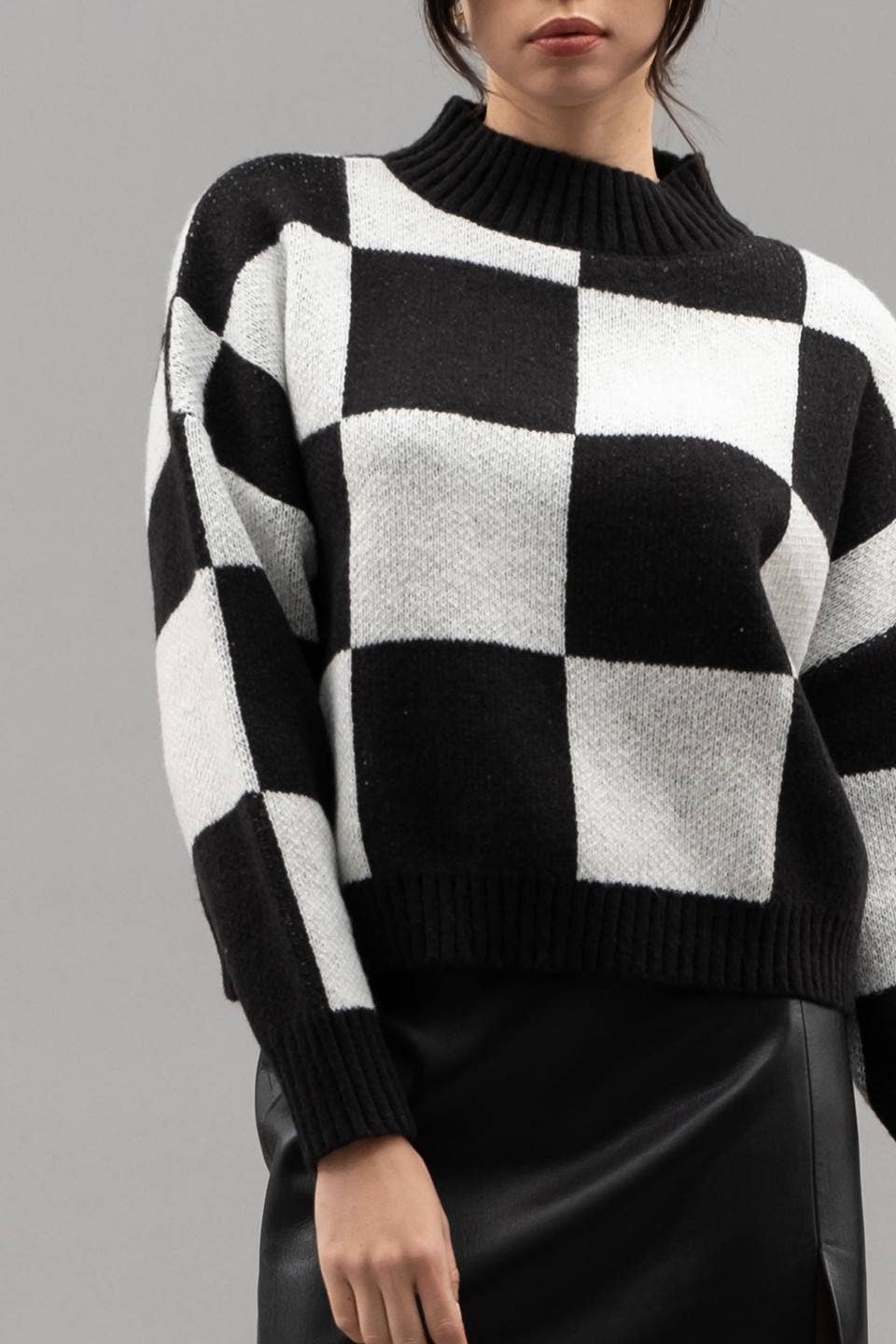 Lennon Checkered Sweater