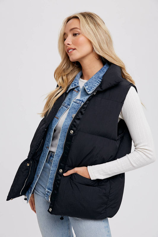 Emma Denim Layered Vest